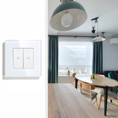 Włącznik rolet wkład mechaniczny biały RTX SH