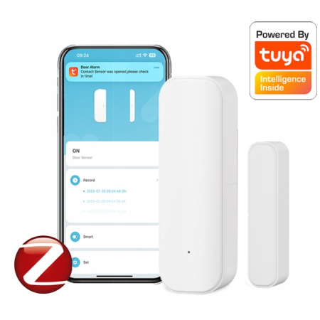 Czujnik Otwarcia Zamknięcia Drzwi Okna TUYA ZGBEE #biały