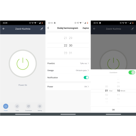 Sterownik zawór wody gazu ZigBee TUYA Smart