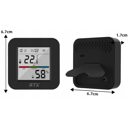 Pilot IR podczerwieni & Czujnik Temperatury i Wilgotności LCD WiFi Tuya