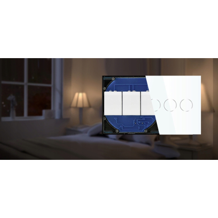 Włącznik Dotykowy 4 obw.cz ZigBee TUYA RTX SH# L+N