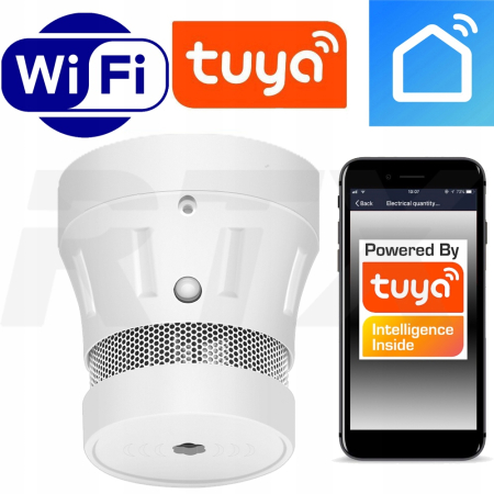 Czujnik detektor sensor dymu WiFi TUYA Smart