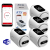 Zestaw 4x Głowica Termostatyczna RTX Termostat do grzejnika WiFi TUYA Smart