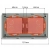 Ramka PVC CZARNA 1-polowa do systemu RTX SH