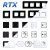 Zaślepka 1/2 czarna - Panel do system RTX SH