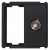 Gniazdko ścienne moduł TV system RTX SH czarne